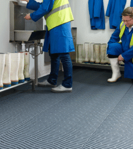 Tumehall ohutusmatt tööruumidesse.