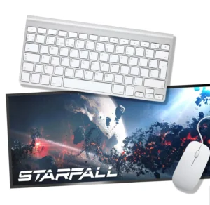 FloorStudio lauamatt kontorilaual koos klaviatuuriga