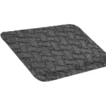 Tumehall reljeefse mustriga väsimusvastane vaip valgel taustal